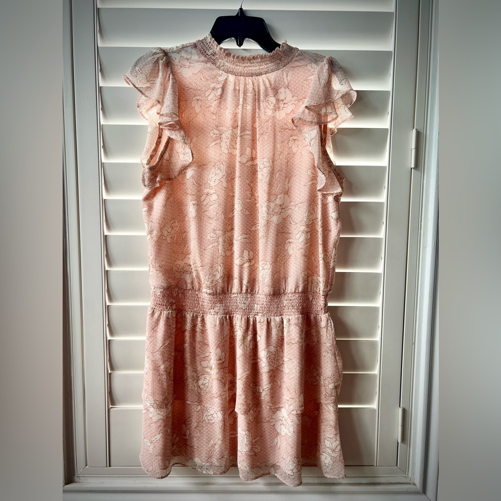 Express Whimsical Pink Cocktail Dress, M